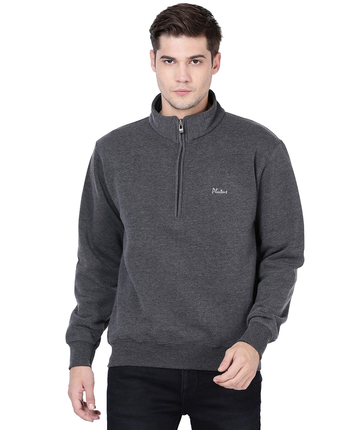 Full Sleeve Solid Sweatshirt for Men's-image-21