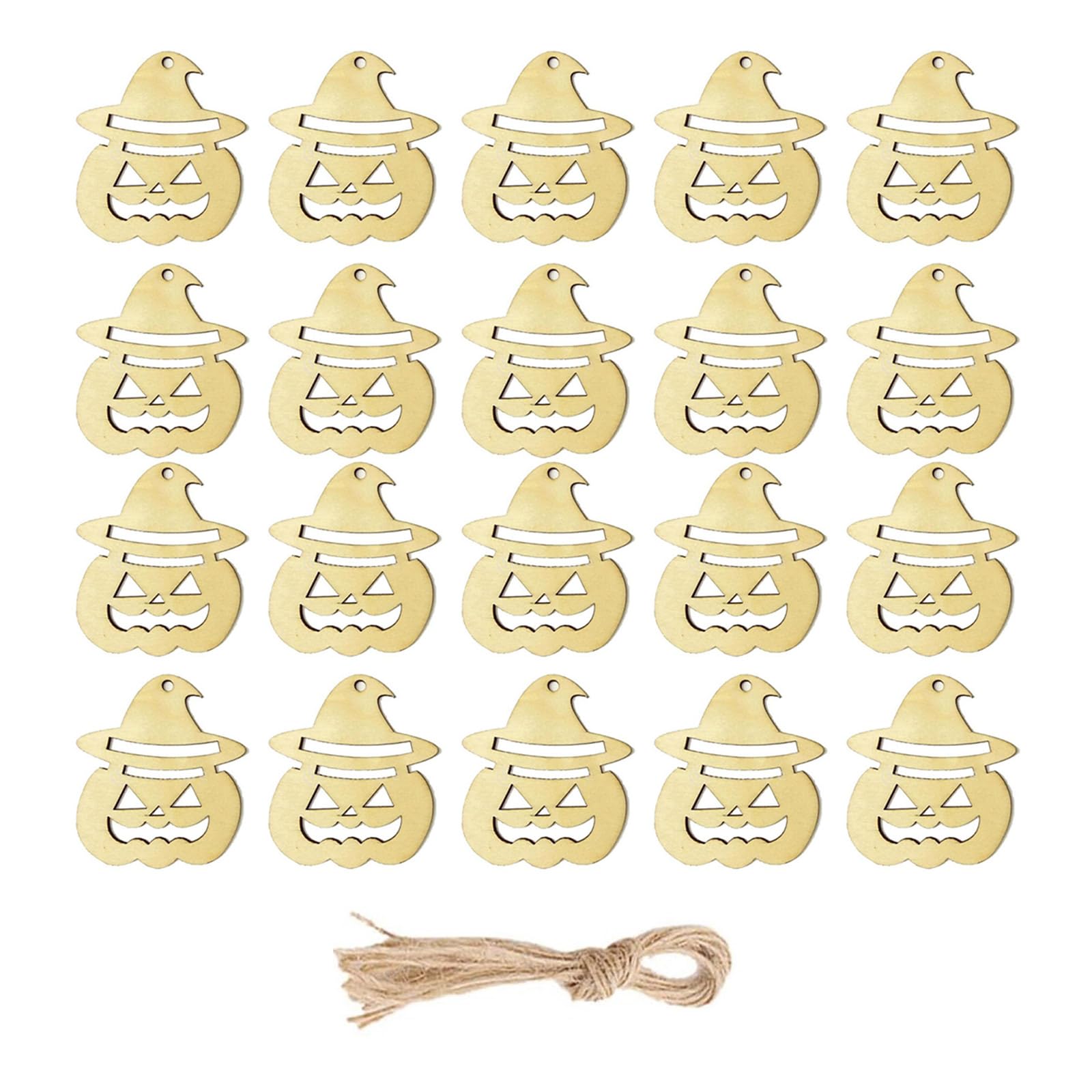Tfaoys H 20Pcs Wood Anging Alloweens Decorations Easy Assembly Oliday Craft Project For Kids Adults Alloweens Anging