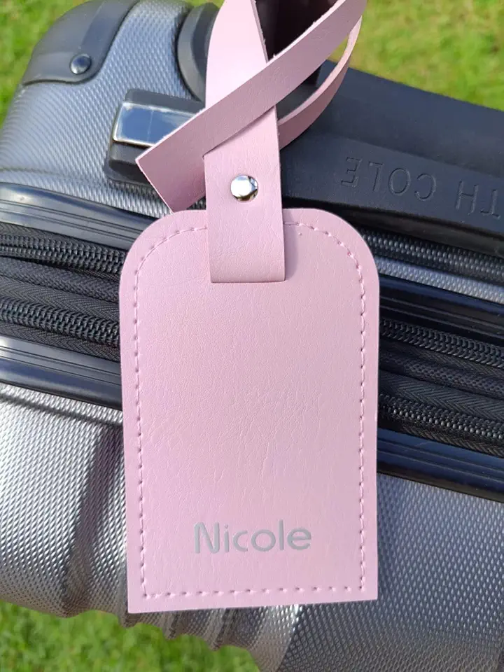 tag para mala em sintético montana personalizada (rosa)
