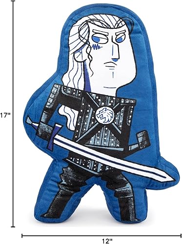 Miniatura 6 de Jay Franco The Witcher - Almohada decorativa con forma de Geralt  Almohada de felpa súper suave  Mide 17 pulgadas (producto oficial de Netflix)