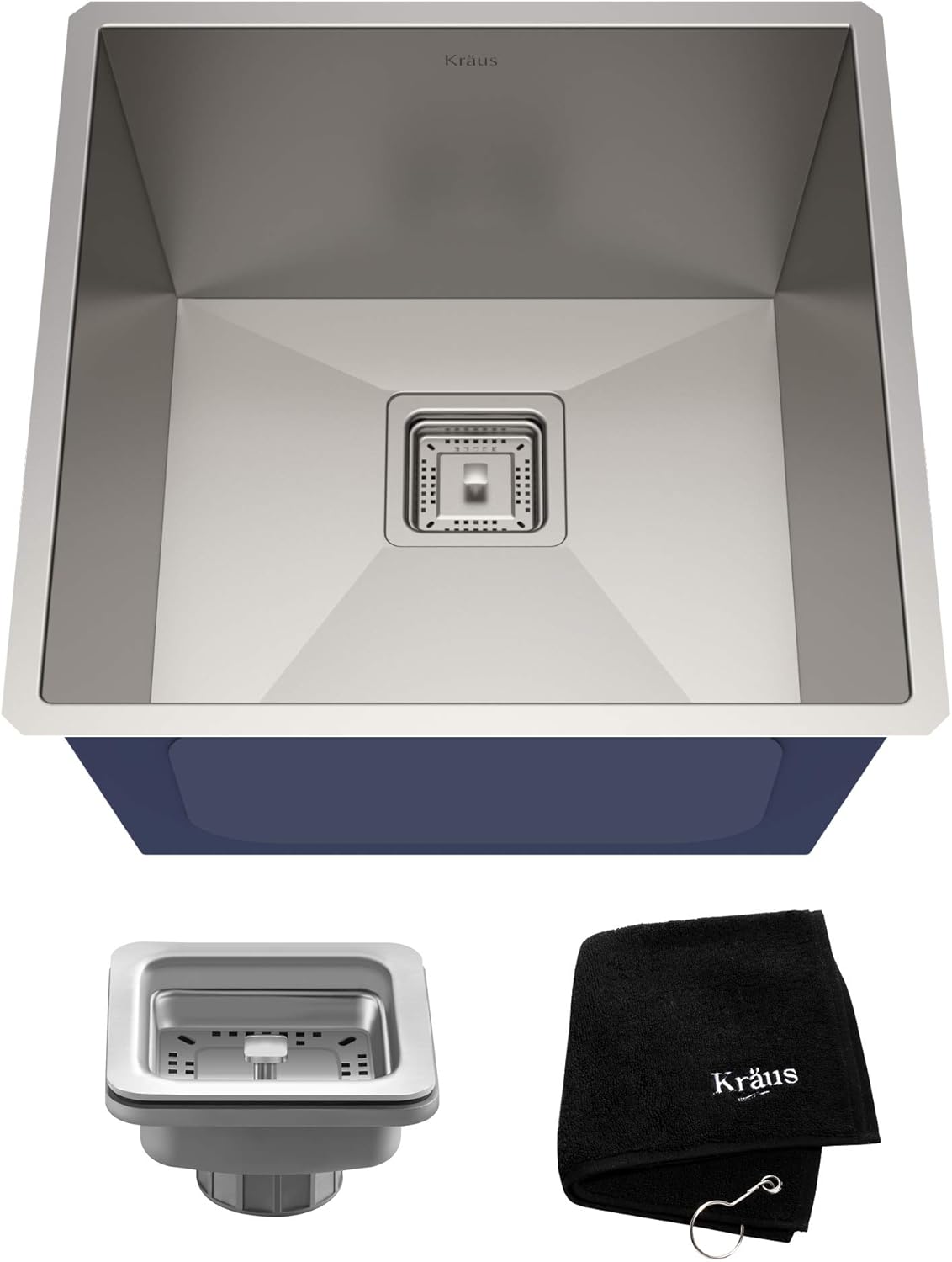 Nеw Arrіvаlѕ KRAUS Pax 18 1/2-inch 18 Gauge Undermount Single Bowl Stainless Steel Kitchen Sink, KHU19