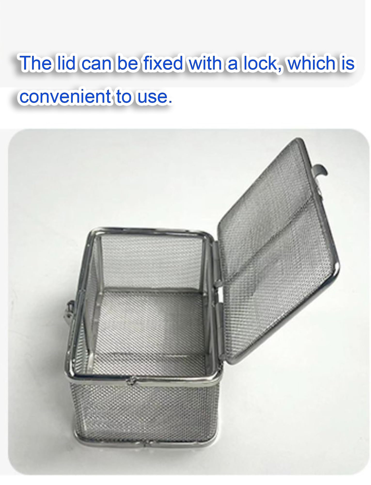 Vassoio di sterilizzazione per strumenti medici e dentali, cestello perforato in acciaio inossidabile 304, design compatto per una sterilizzazione efficiente