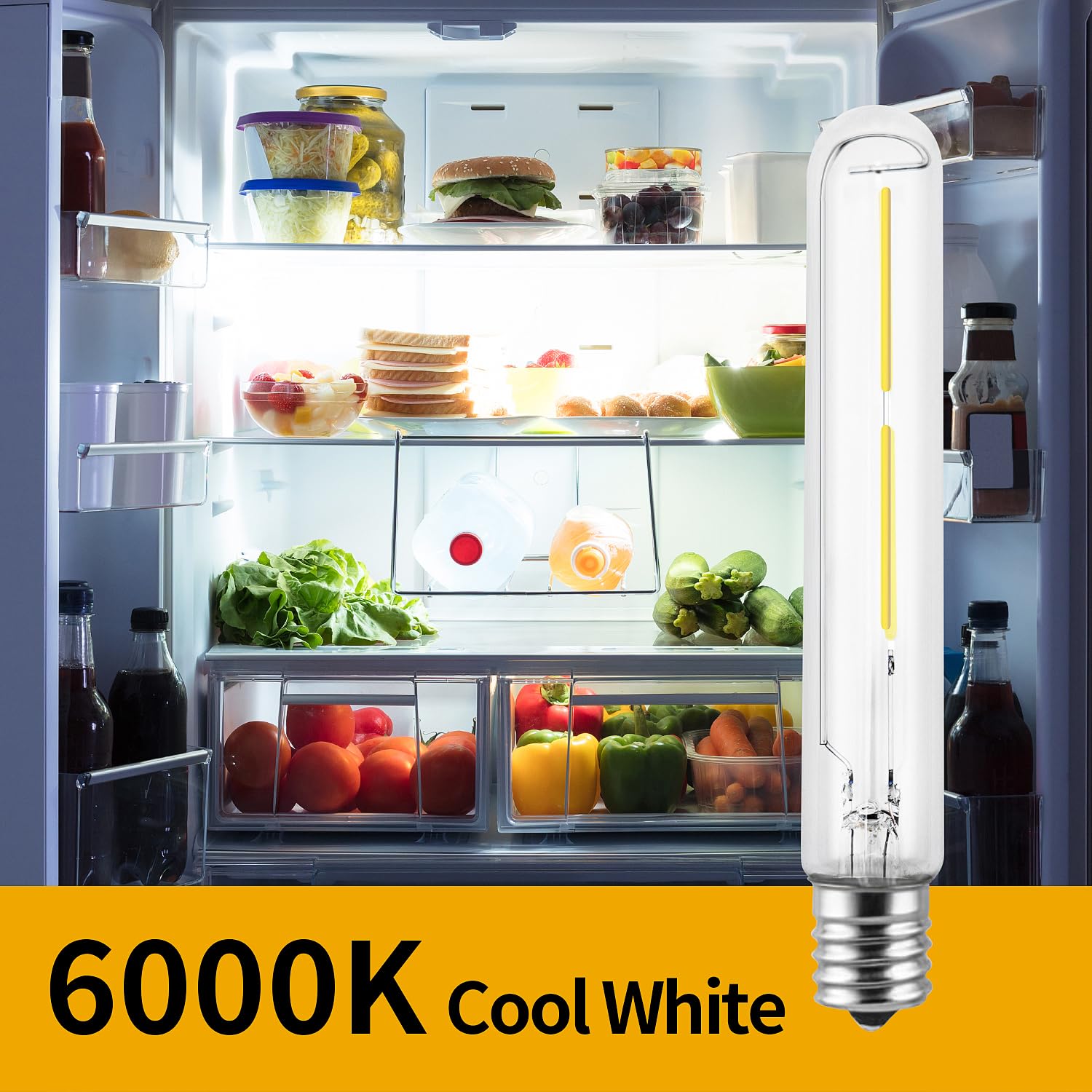 Snapklik.com : E17 LED T65 Bulb,2W Refrigerator Light Bulb Replacement ...