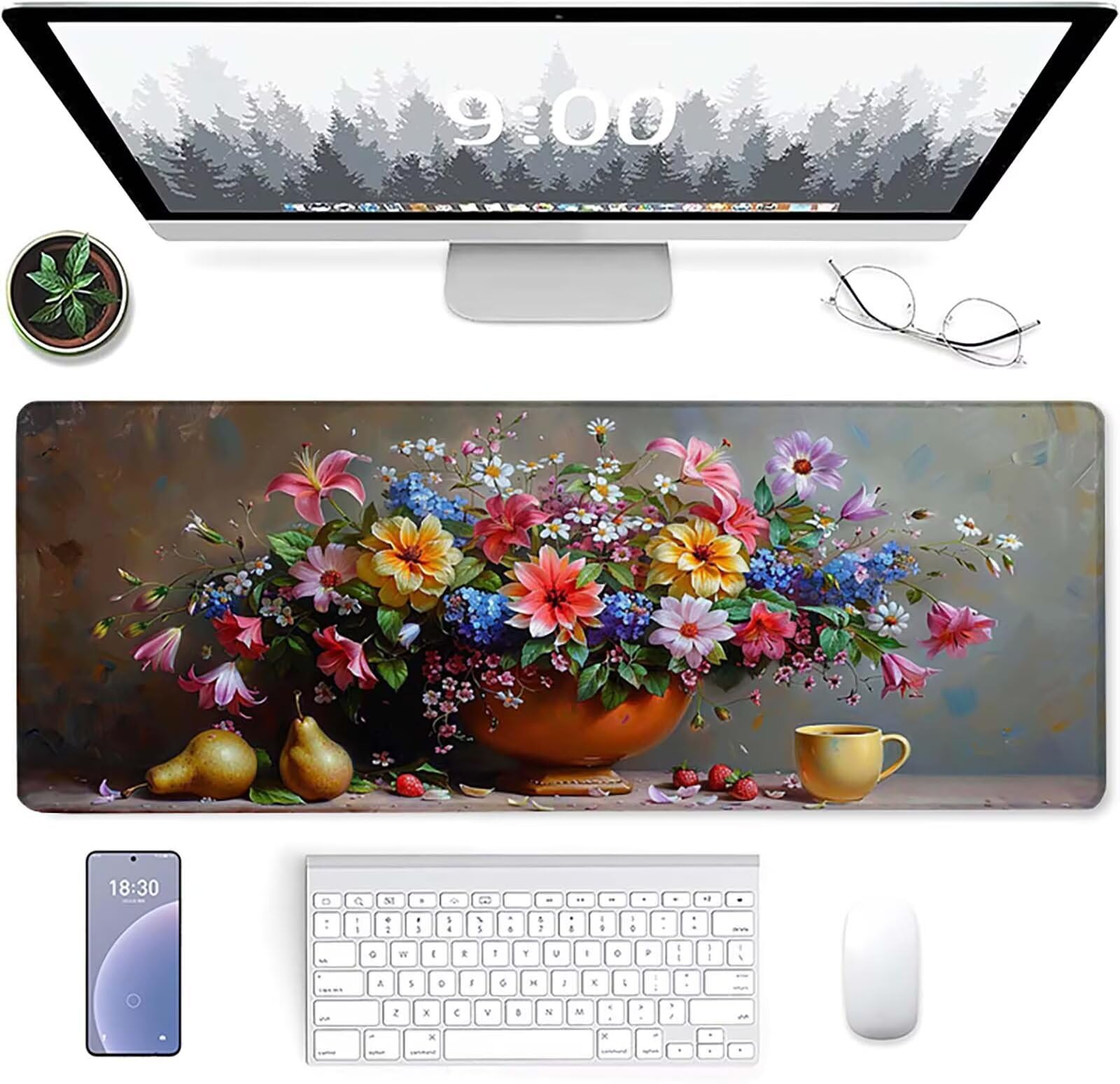 Podkładka pod mysz XXL 1600x800x3mm, kolorowa podkładka pod mysz do gier z antypoślizgową gumową powierzchnią, poprawia precyzję i szybkość, komputer dla gracza i akcesoria biurowe, prezent dla