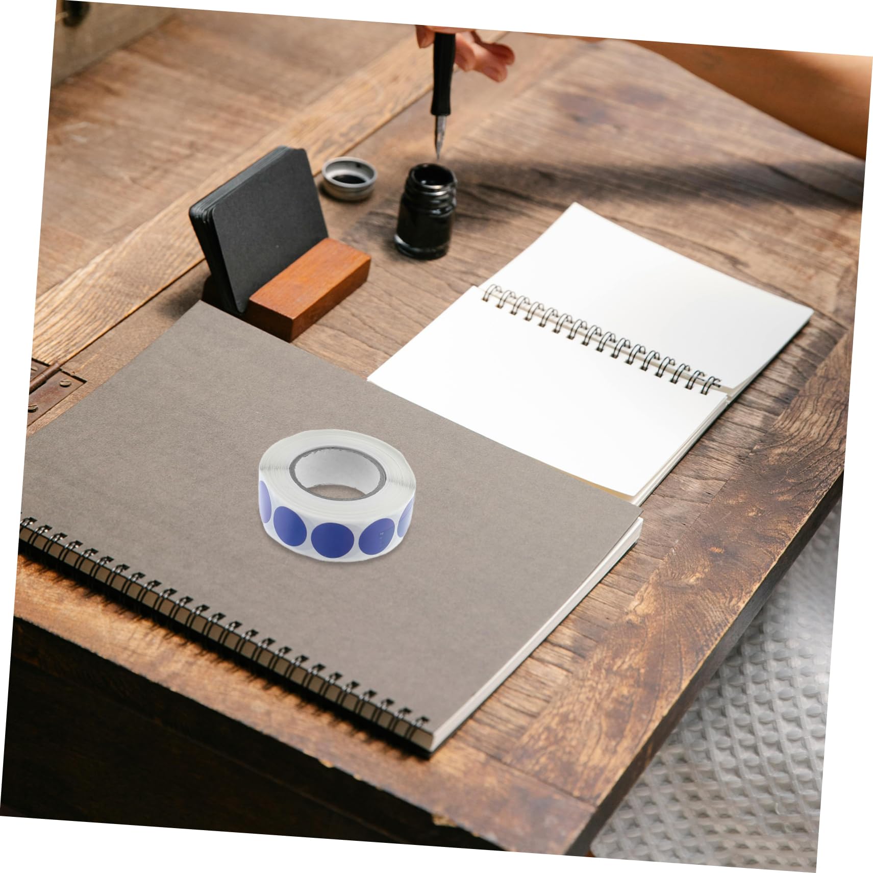 15 Autocollants Ronds en Papier Couleur pour Projets Scolaires et Bricolage Couleur Aléatoire