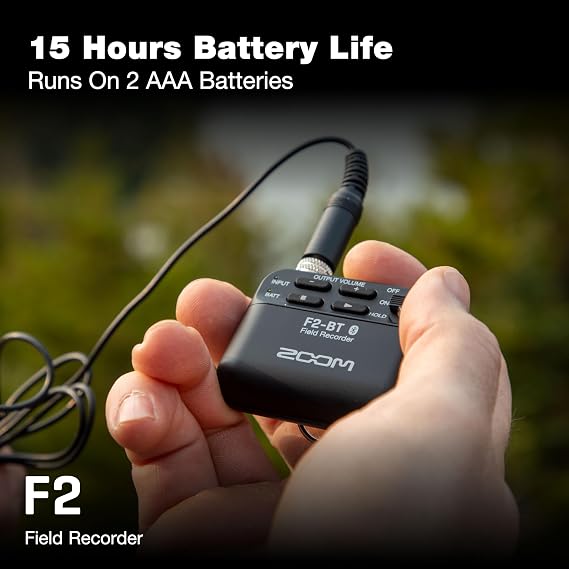 Zoom F2 Lavalier Recorder for Weddings, Filmmaking & Content Creators