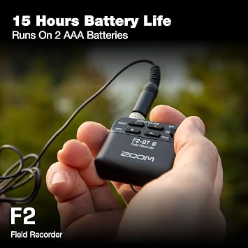 Zoom F2 Lavalier Recorder for Weddings, Filmmaking & Content Creators