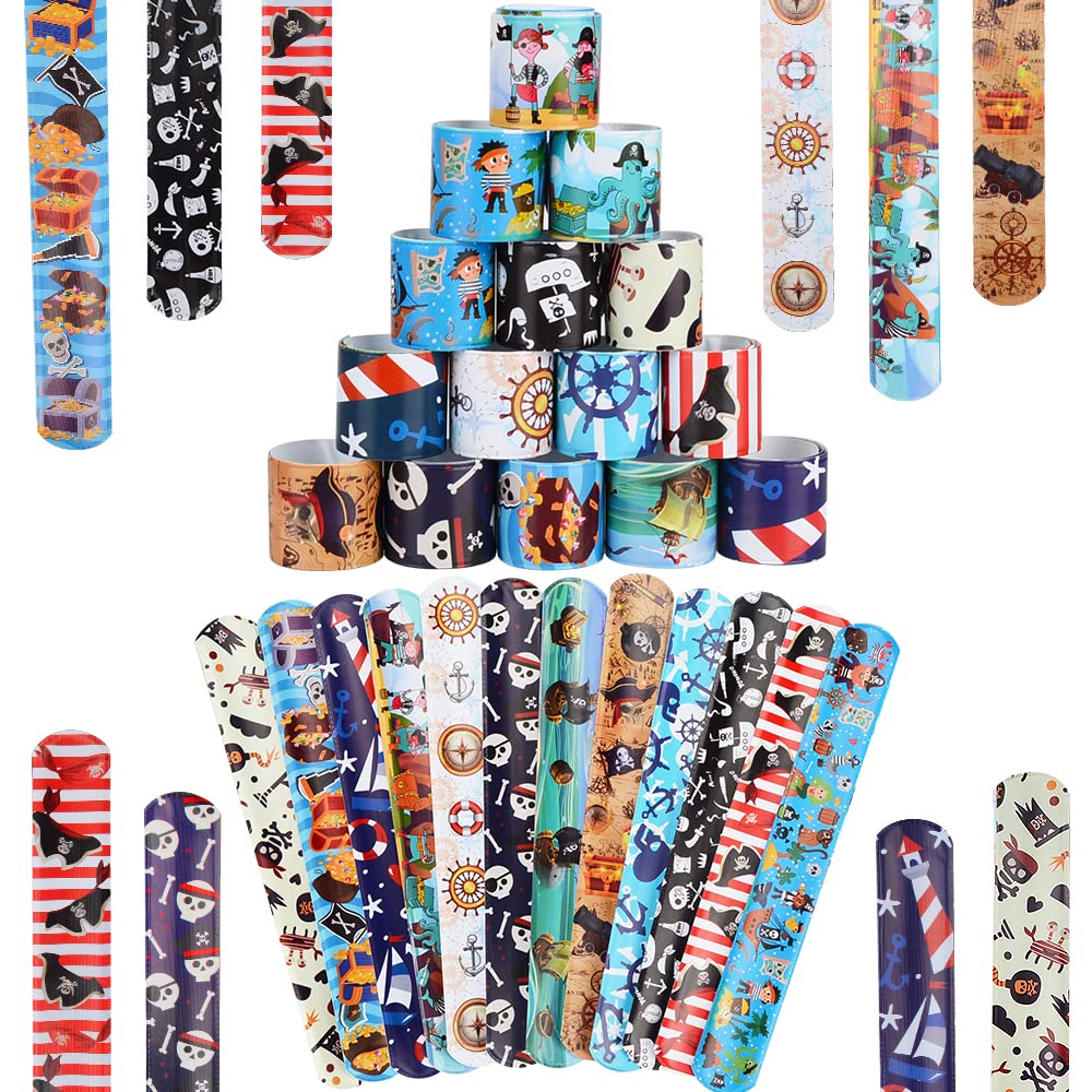 Deratta 30 Pièces Slap Bracelets à Claquer Football - Cadeaux Anniversaire Garçons, Bracelets Pinata Enfant