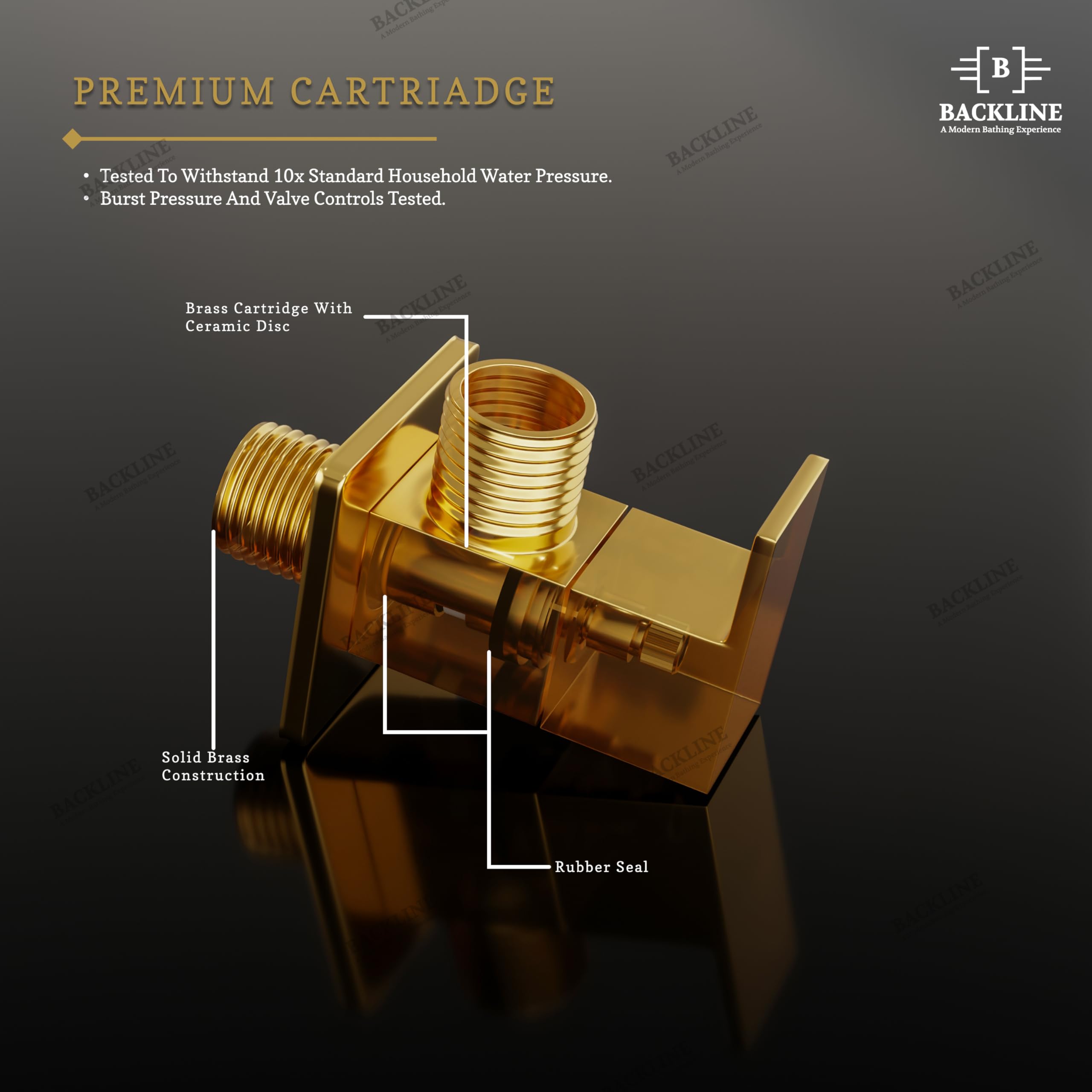 Brass Angle Valve - Bathroom & Kitchen Stop Cock -4