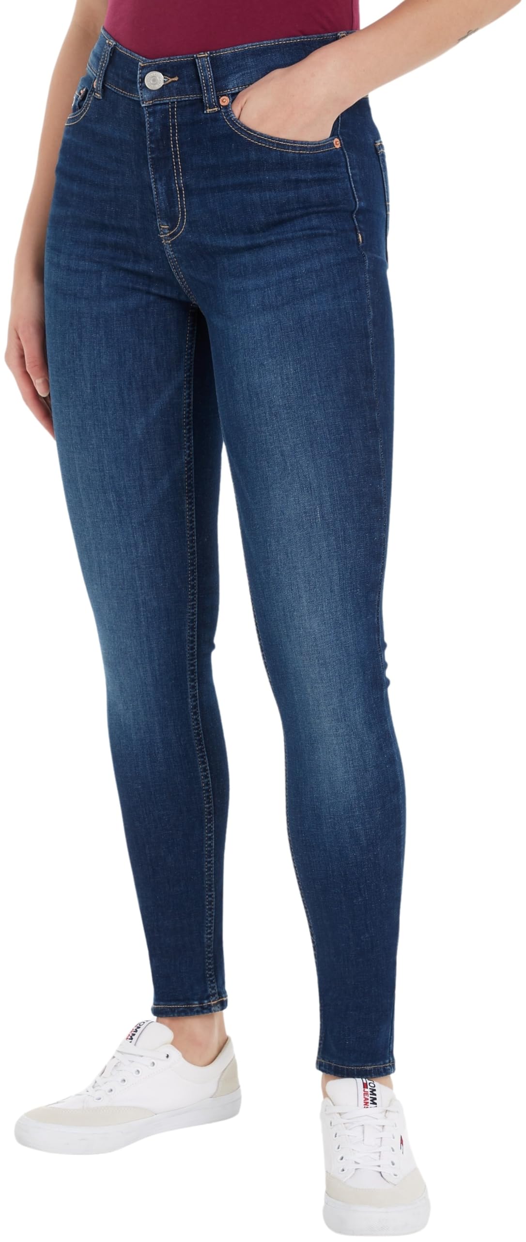 Tommy Jeans Damen Jeans Hose Nora Skinny Fit