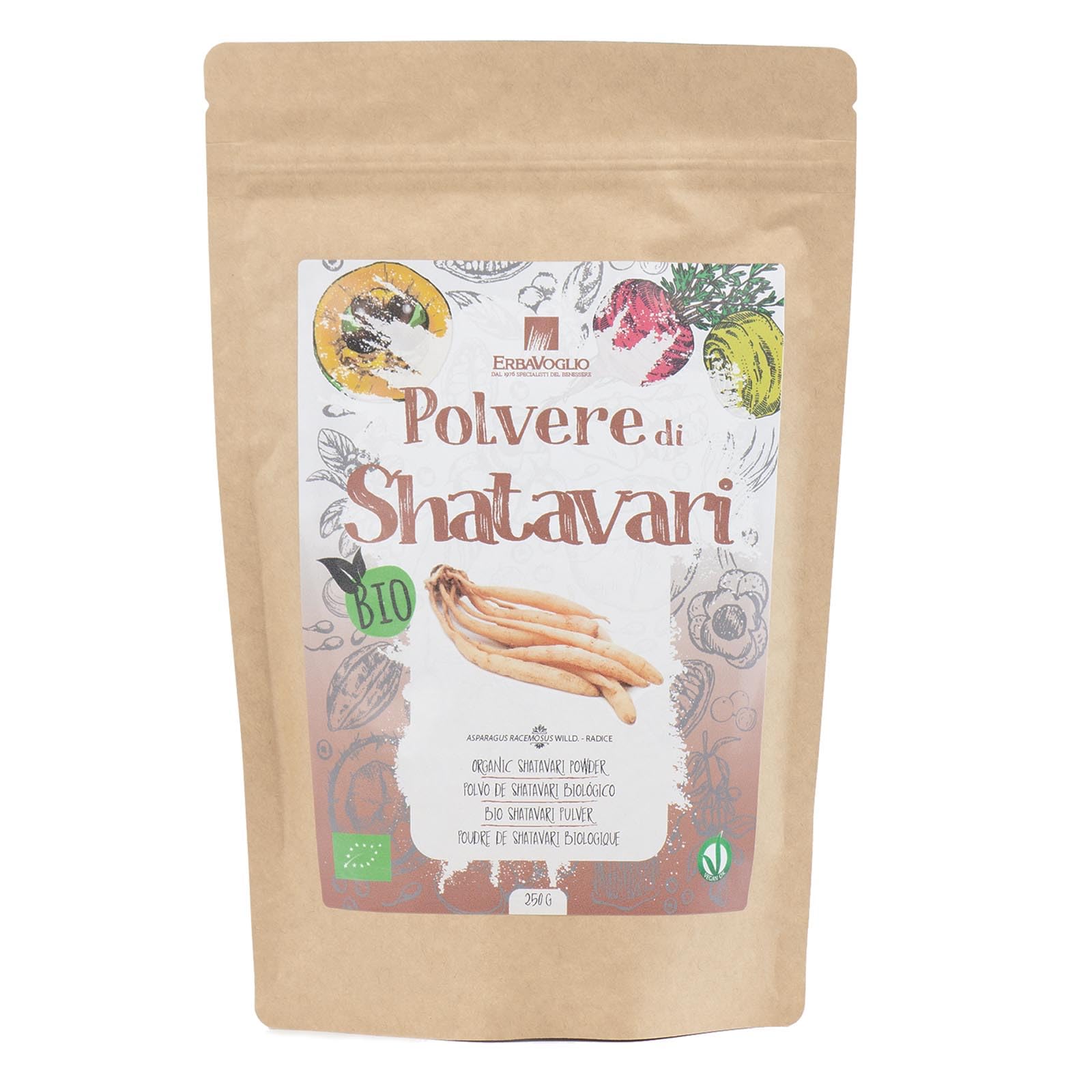 Erbavoglio Polvere di Shatavari - 250 gr, 1