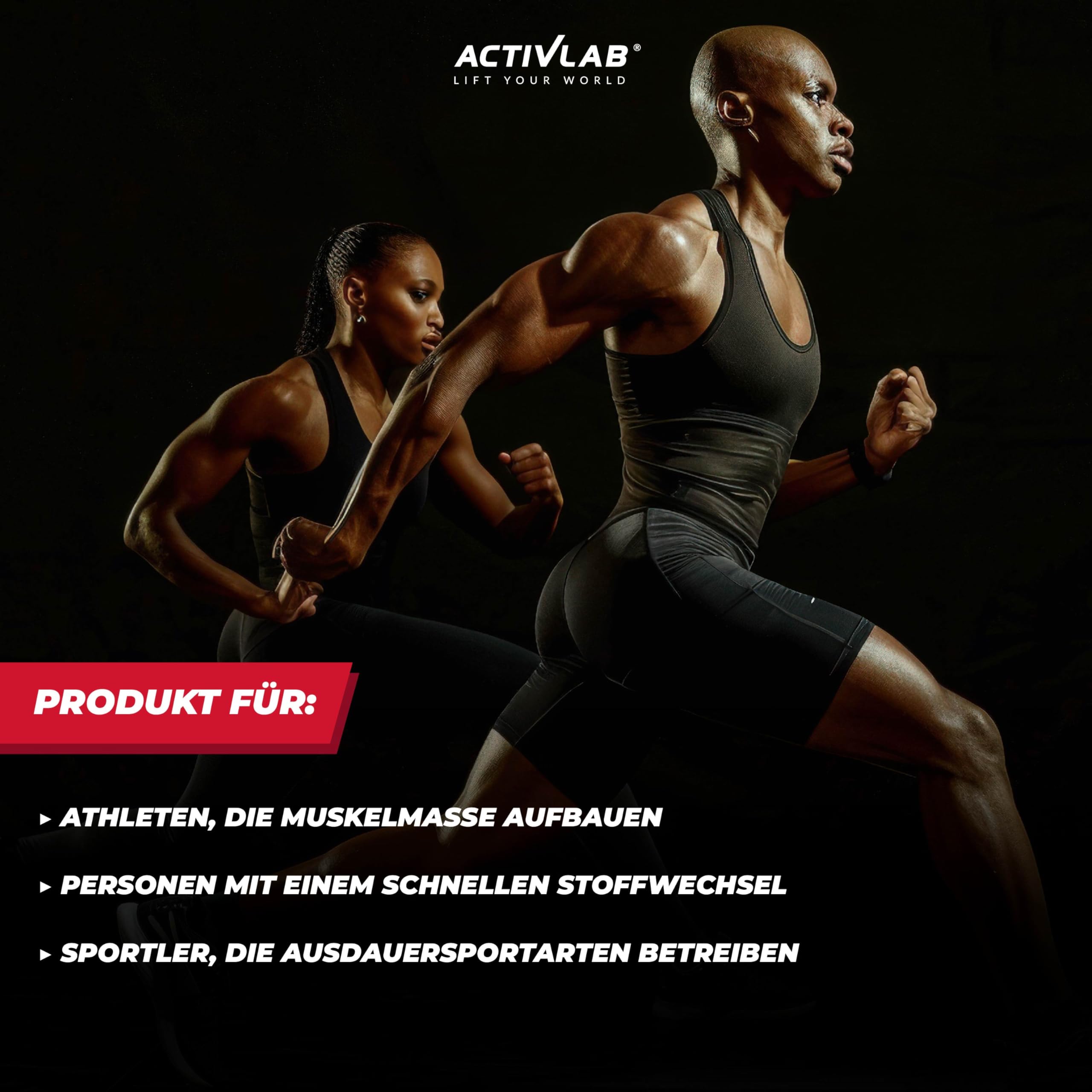 Activlab Whey Protein Weight Gainer - Kohlenhydrat und Molkenprotein - für schnellen Muskelaufbau - mit Kreatin und Taurin - 50 Portionen - Mass Up 5000 g Erdbeere
