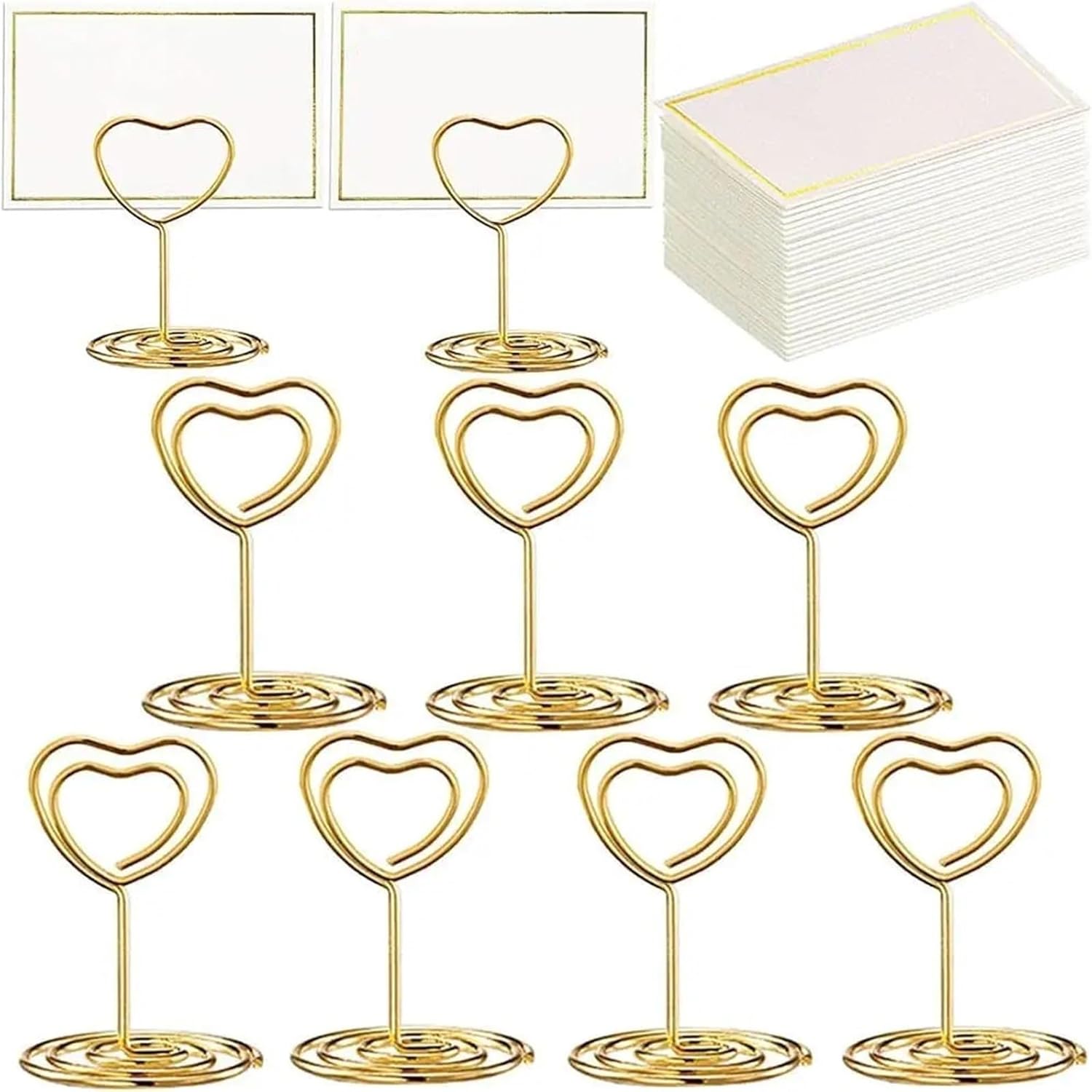 For Buffet 40sets Table Holders Card Desktop Number Plate Sign Photo Metal