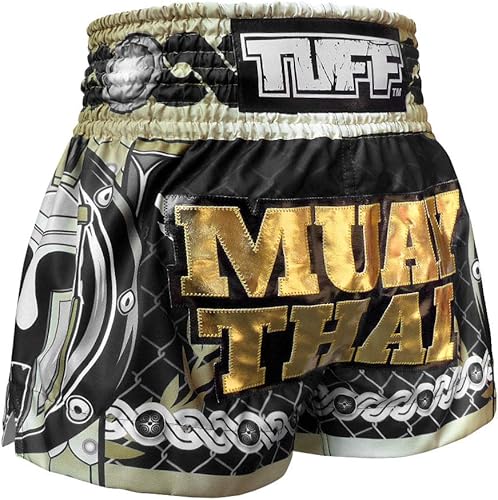 Miniatura 3 de TUFF Pantalones cortos deportivos para Muay Thai y artes marciales, ropa de entrenamiento y gimnasio