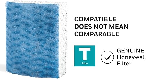 Miniatura 4 de Honeywell HFT600PF1 Filtro de Mecha de Repuesto T, 1 paquete, Blanco