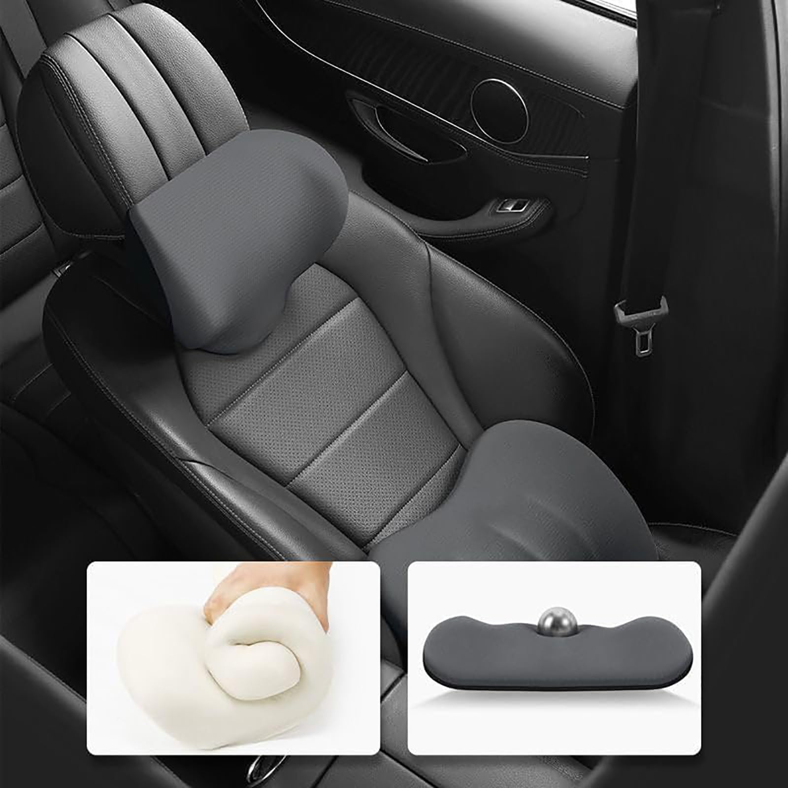 Cuscino Poggiatesta Auto per OMODA 9 C9 2025 | Supporto per Seggiolino,Poggiatesta da Viaggio Ortopedico,Supporto Collo, Testa e Spalle,Rimovibile Traspirante