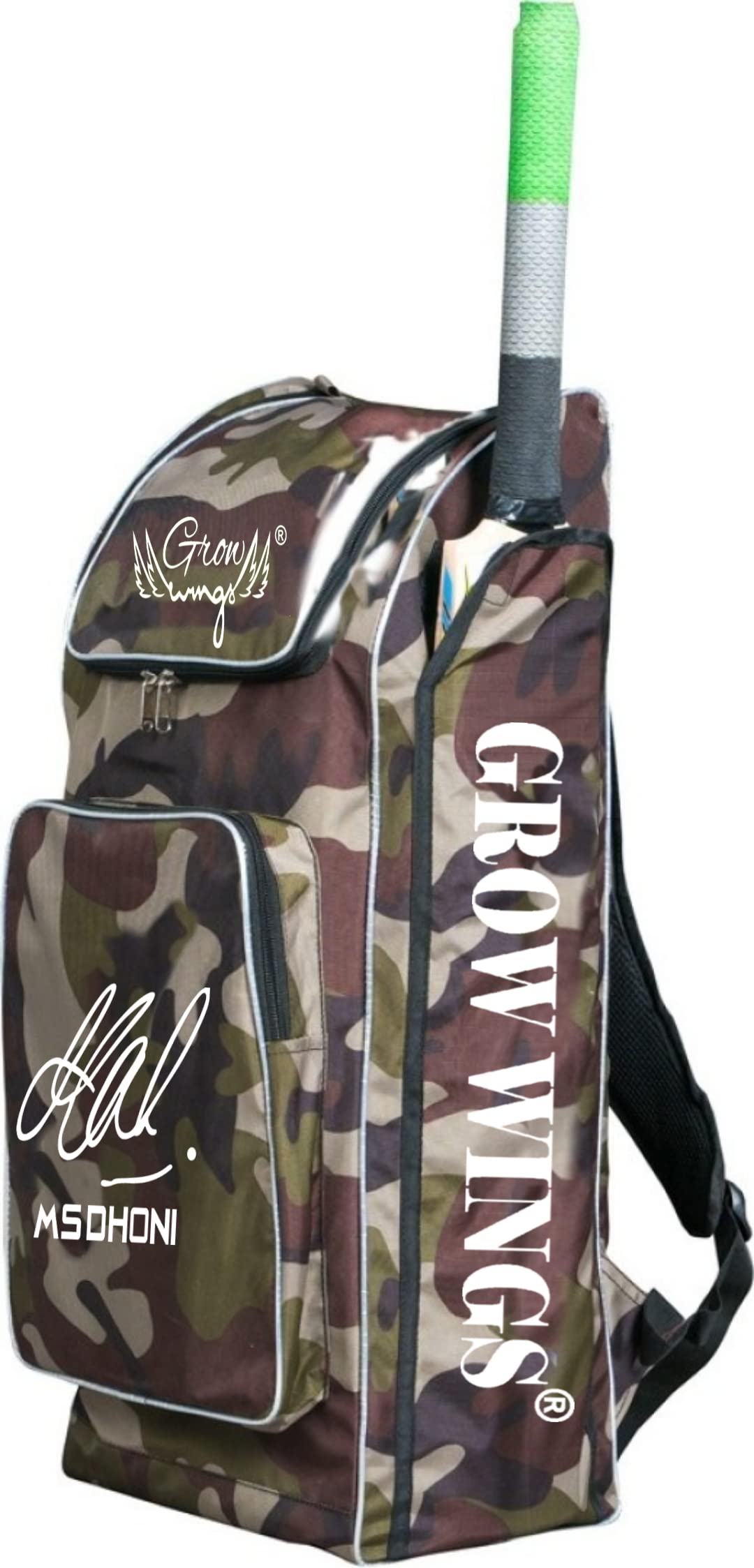 Grow wings New Olive Green Light Weight | Cricket Kit Bag | Professional Cricket Kit Bag | Sports Bag for Cricketer-picture-28