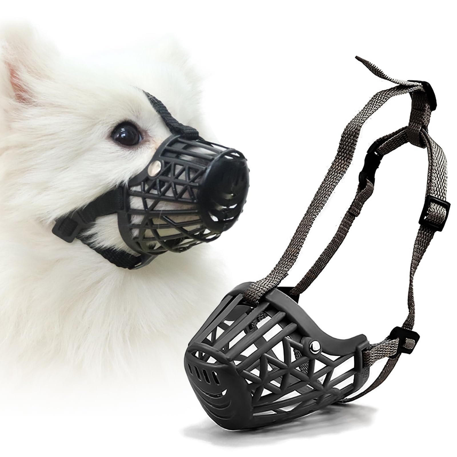 Muselière panier souple pour chien idéale pour les promenades en ville et le veto