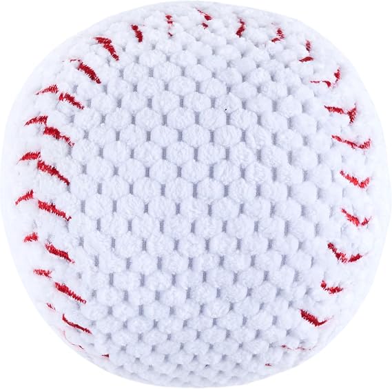 ZippyPaws SportsBallz Dog Squeaky Toys to Keep Them Busy - Baseball