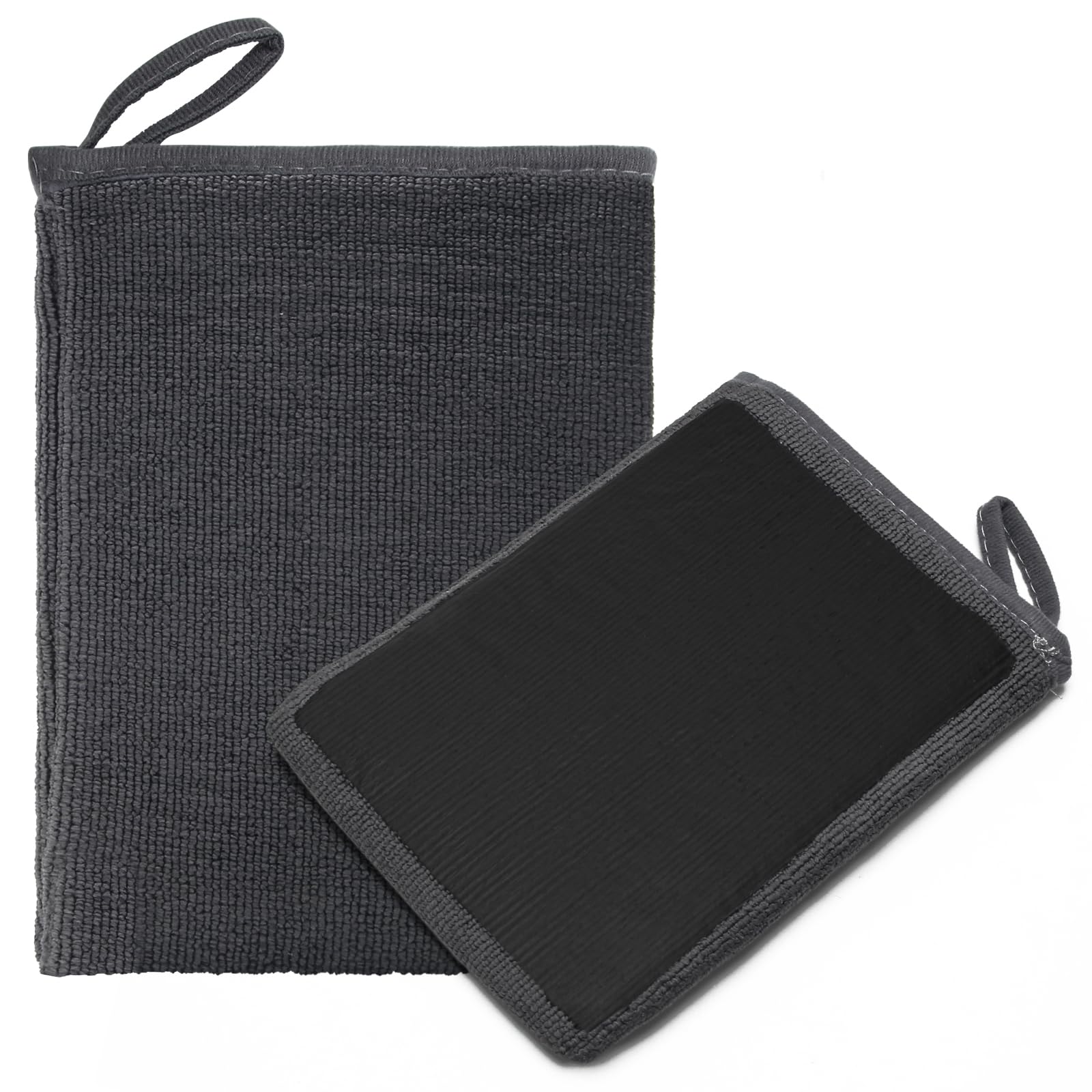 Windspeed 2Pack Clay Mitt, Microfiber Clay Bar Glove Towel for Car Detailing(Grey)