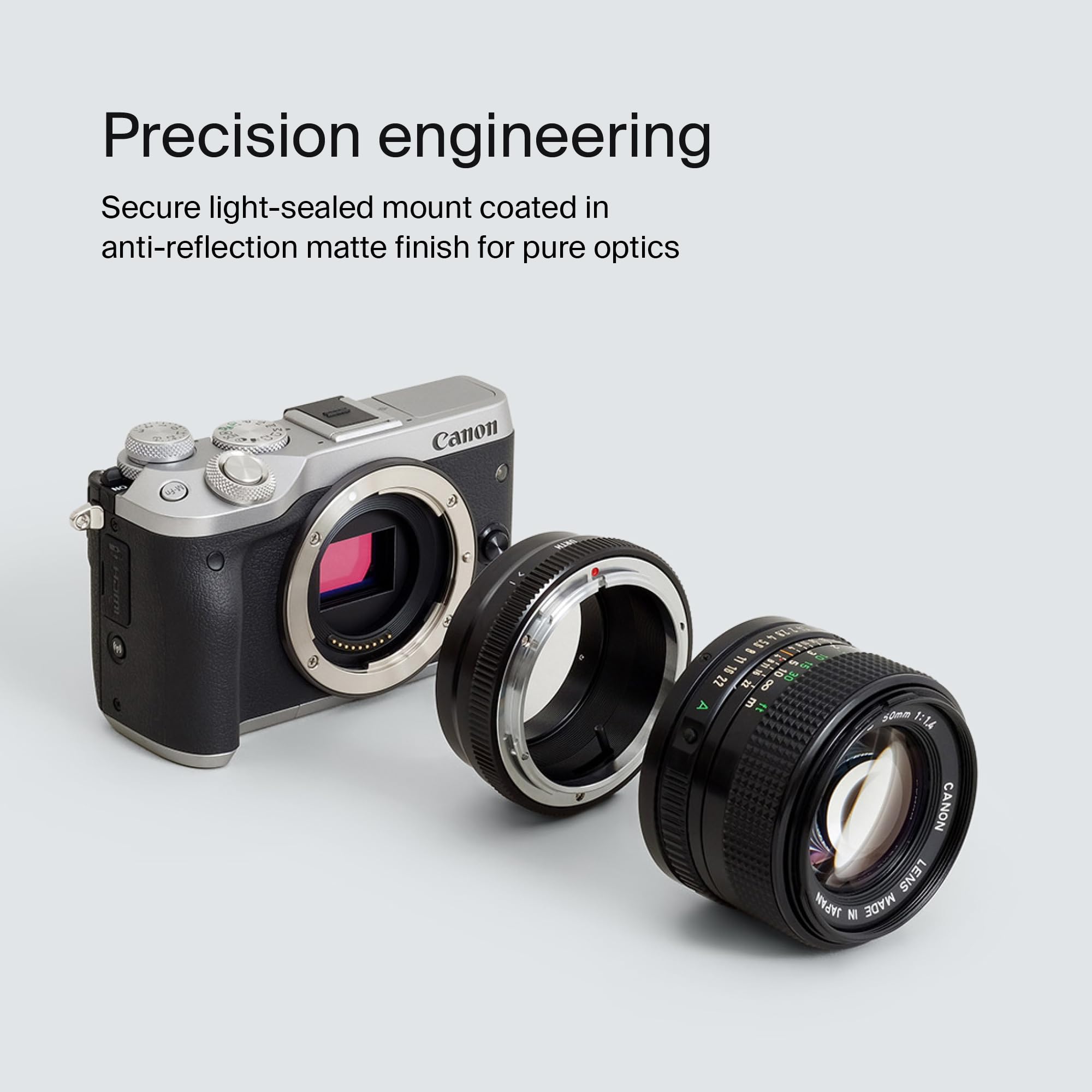 Adattatore Lente Canon FD To EF-M - Per Usare Obiettivi Vintage Su Mirrorless - Foto 11