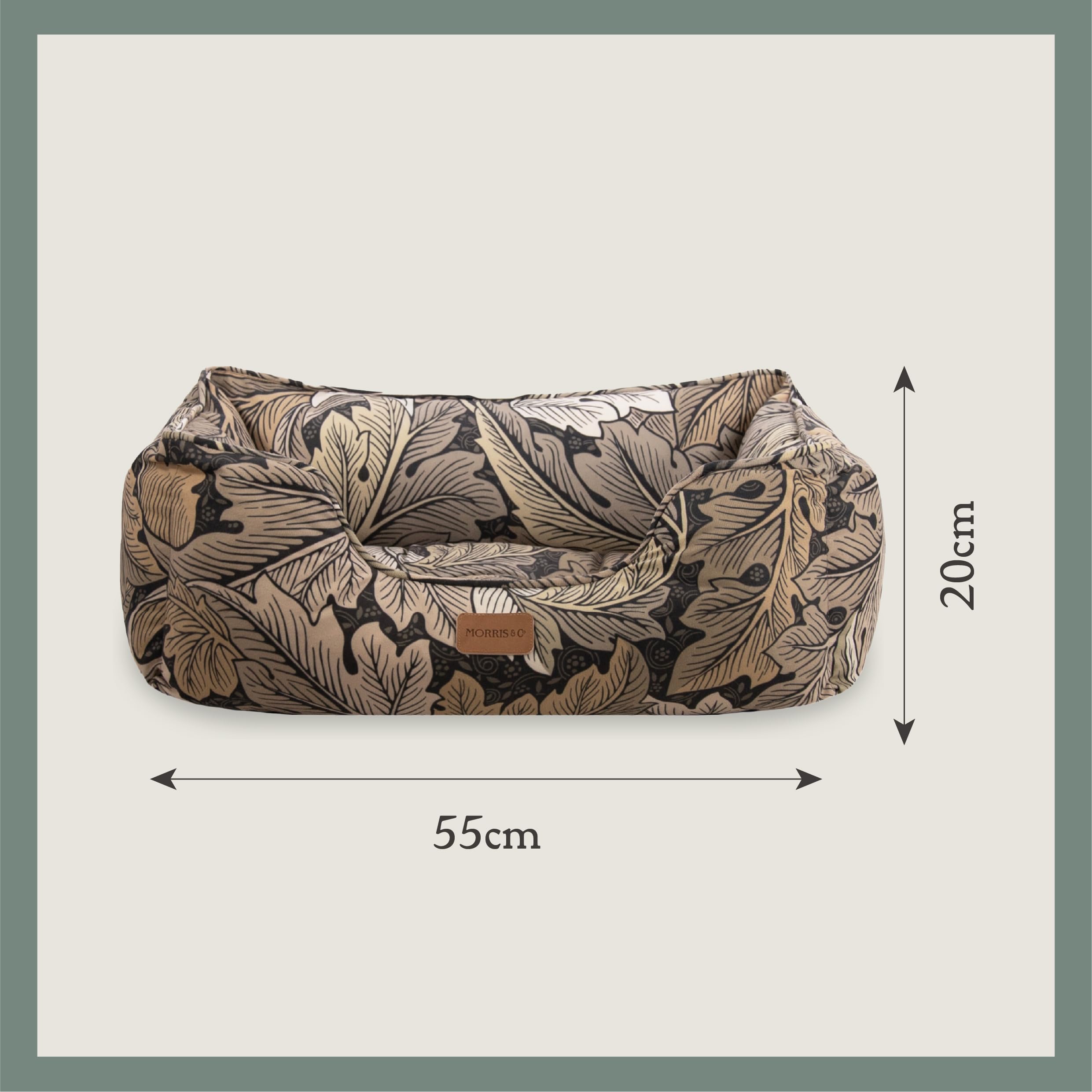 Rosewood x Morris & Co. Acanthus Legowisko dla zwierząt domowych, khaki, małe