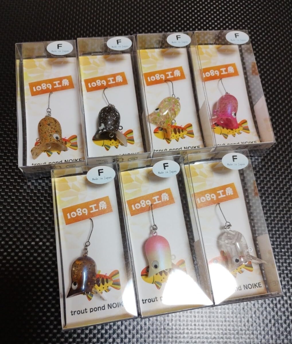 1089工房 バブリー２０Ｆ ７個セット②　トラウトポンドNOIKE 1089工房 トラウトポンドNOIKE ルアー バブリー20F 7個