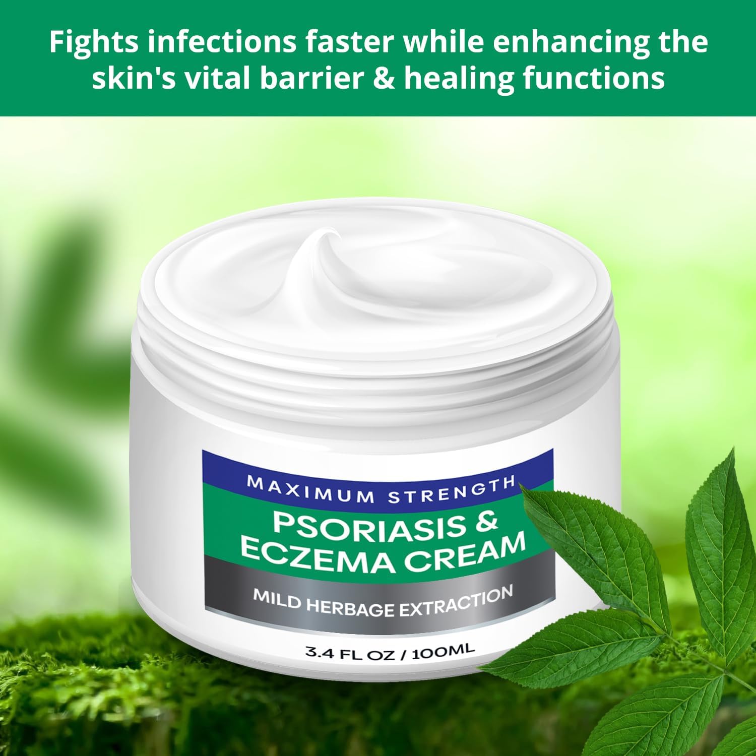 Hermon Psoriasis Eczema Relief Cream: Maximum Strength for Psoriasis Eczema - Relieve Symptom of Resistant Effective for Seborrheic Dermatitis Folliculitis 100m 3.4 Fl Oz (Pack of 1) - Image 7