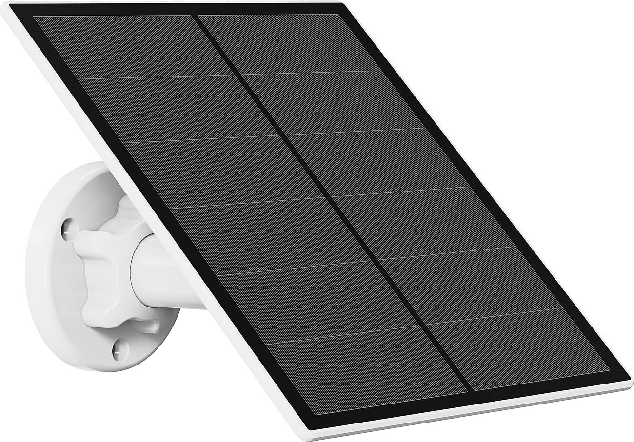 revolt Solarpanel 5V mit Akku Solarmodul für Überwachungskameras