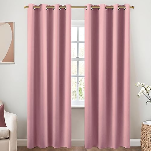 Miniatura 61 de KOUFALL Cortinas opacas doradas de lujo para sala de estar, elegantes cortinas de 84 pulgadas de largo, cortinas Doradas para Sala Elegantes Oro