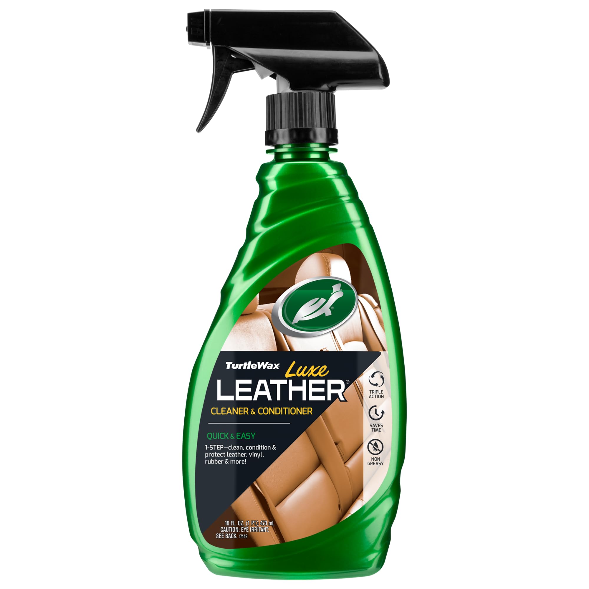Turtle Wax Luxe Leather Cleaner&Liquid Conditioner-Car Leather Seat Cleaner,1 Count-image-21