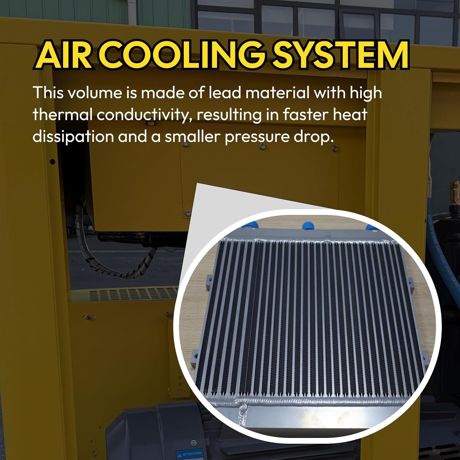 30HP Industrial Rotary Screw Air Compressor & 230V/60Hz/3-Phase Variable Speed Frequency Screw Air Compressor & 129CFM/125PSI for Small Machining and Fabrication Workshops, Automotive Industry