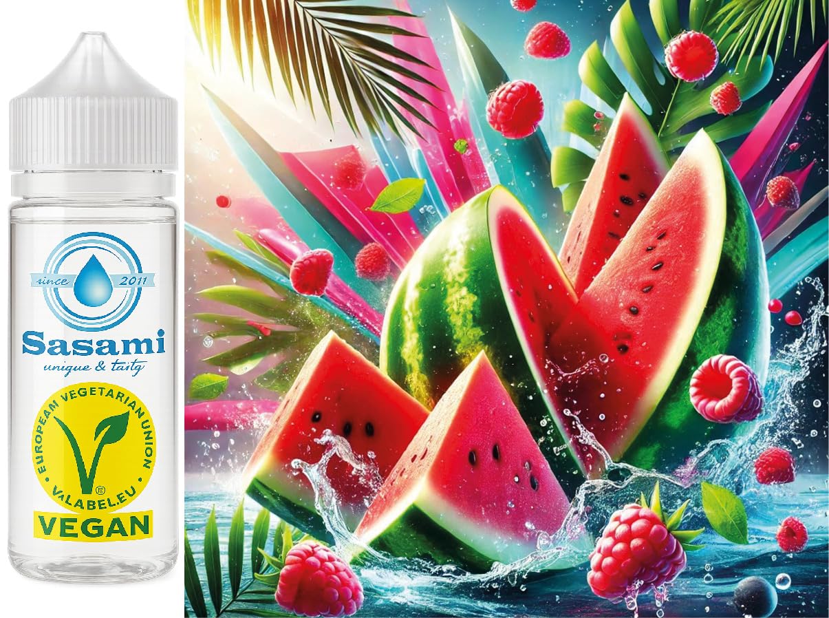 Raspberry Watermelon Bliss - anguria, lampone aroma concentrato - vegano - Sasami - 100ml
