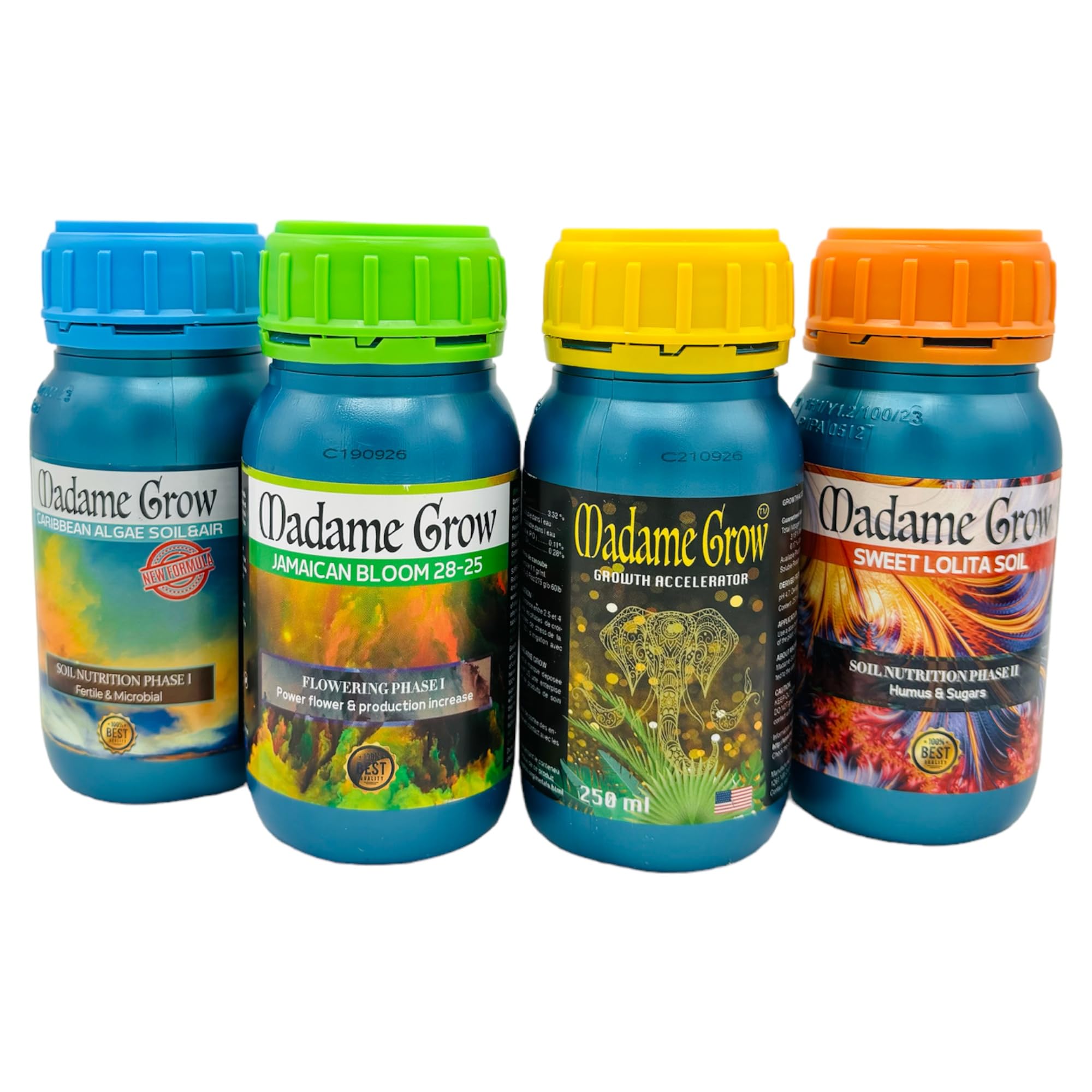 MADAME GROW - Engrais Organique - Engrais Floraison - KIT DREAM HARVEST - 4x250ml