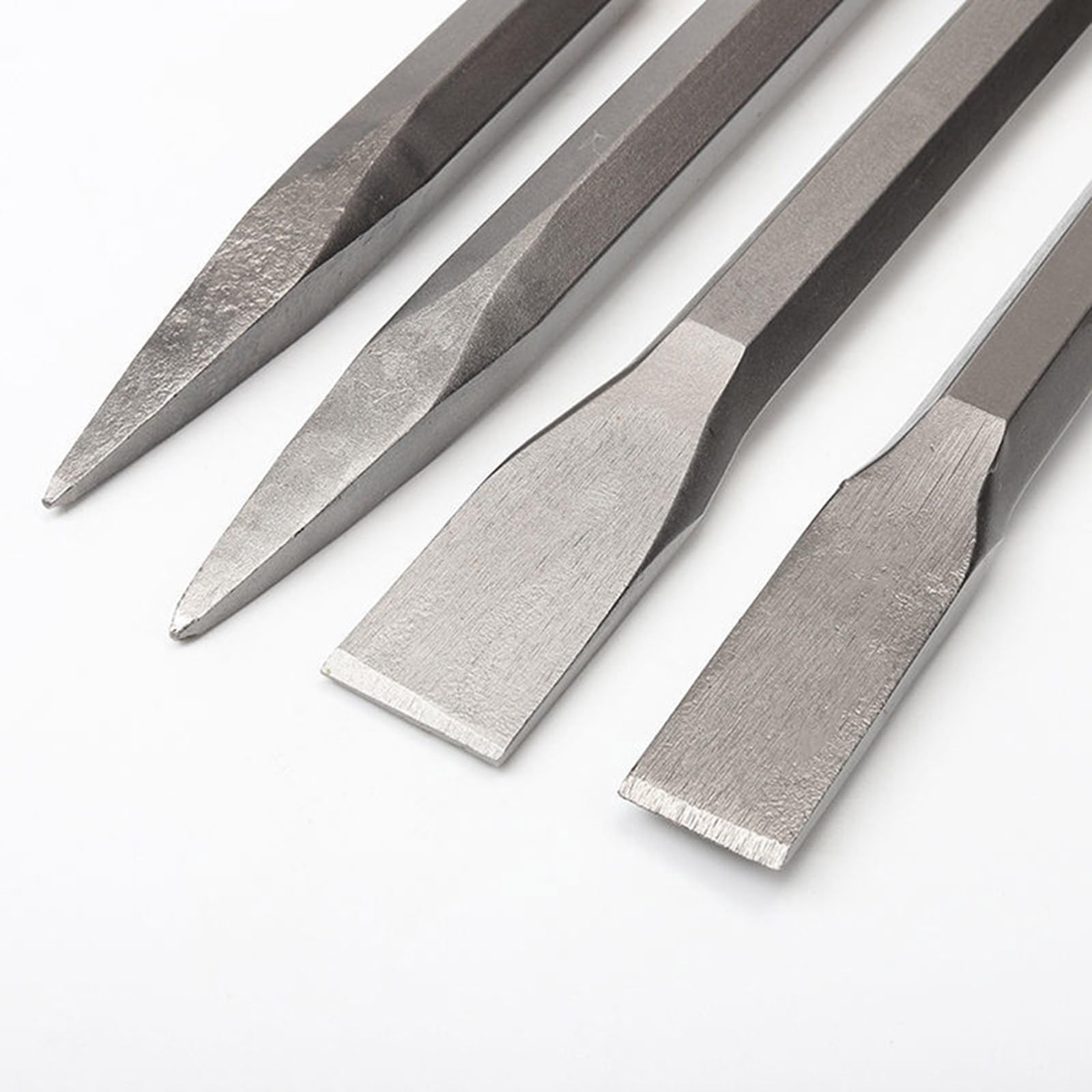 Broca de martillo eléctrico con vástago hexagonal plano de 600 mm para romper hormigón, ladrillo, piedra, cincelado, construcción profesional