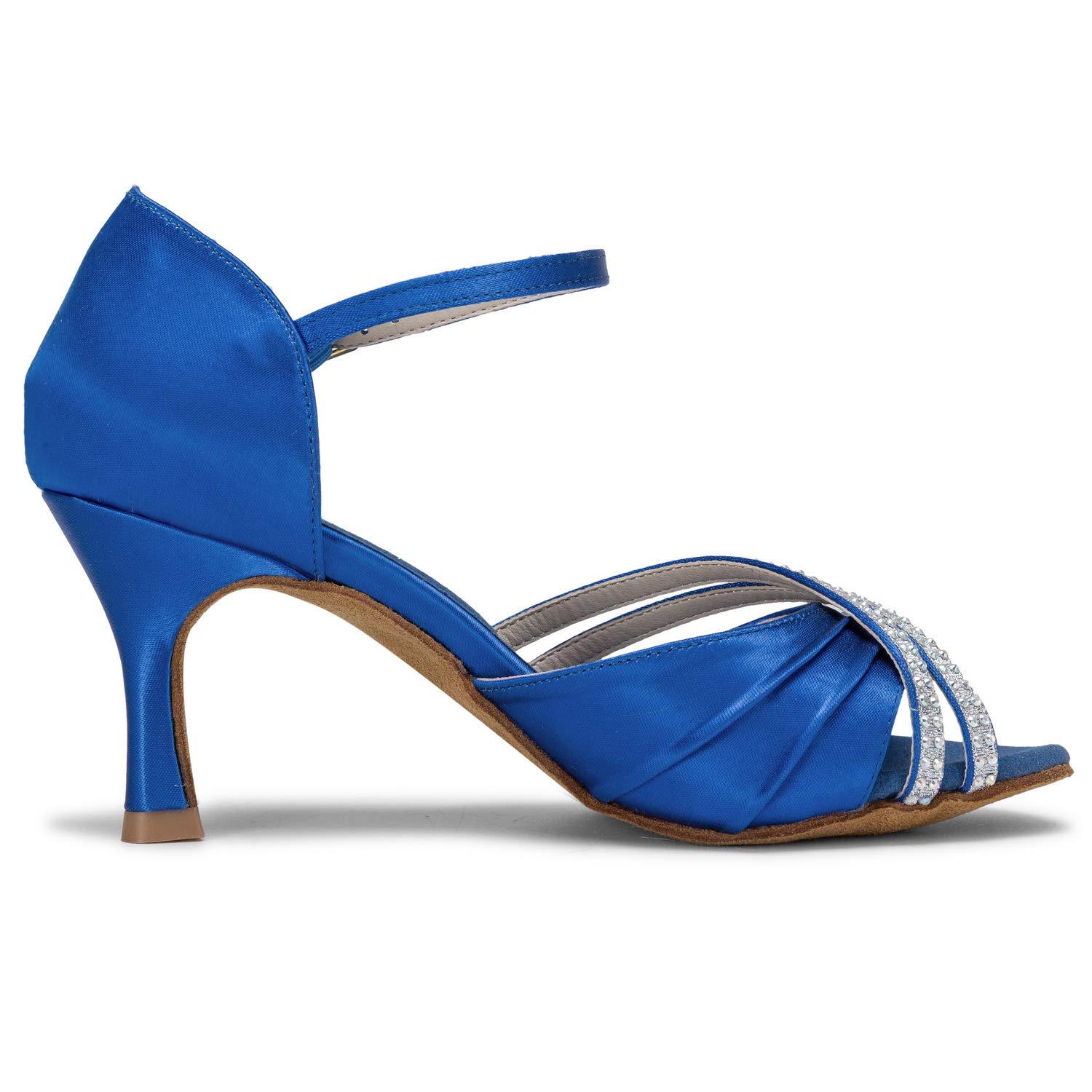 JIAJIA 20524 Sandali da donna Tacco svasato Super raso latino strass scarpe da ballo
