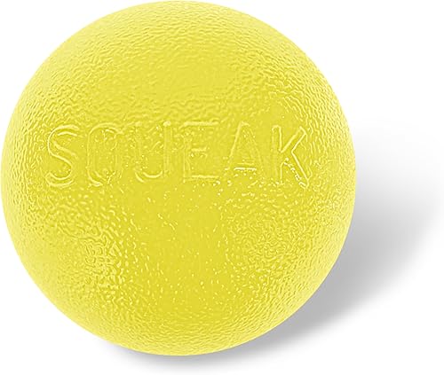 Planet Dog Orbee-Tuff Squeak Ball - Juguete amarillo para perros