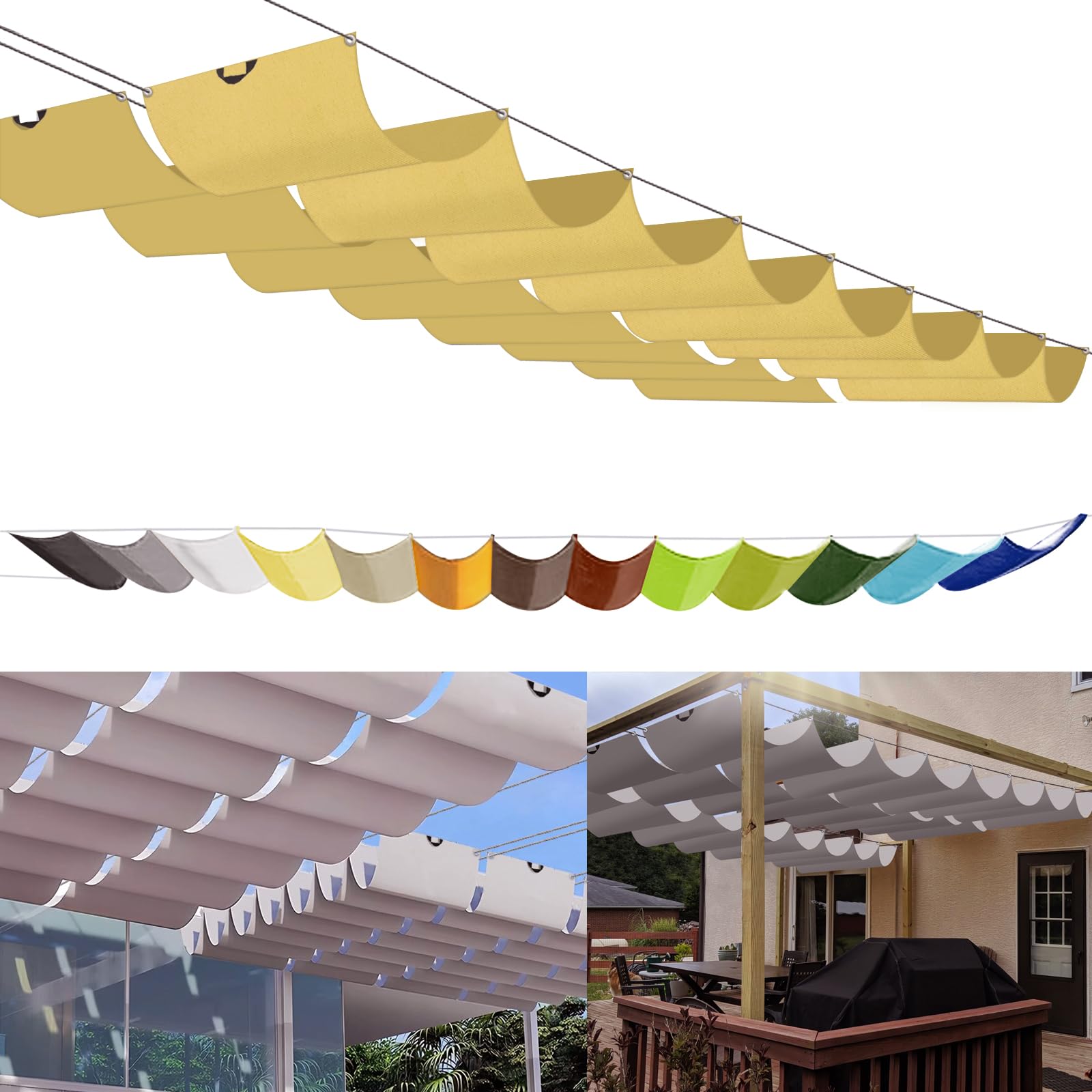 Voile d'ombrage rétractable 0