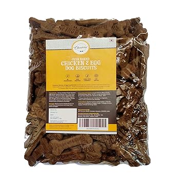 Chewers Oven Baked Real Chicken & Egg Dog Biscuits, Chicken Flavour, Dog Treat 1 Kg