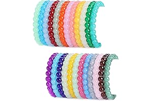 24 Pcs Glass Bead Bracelets for Women