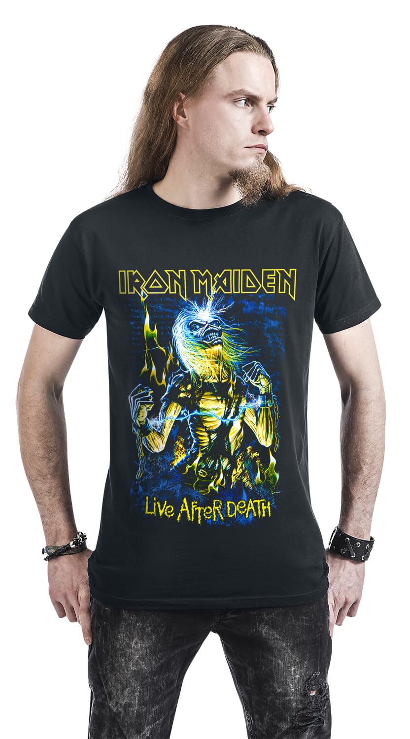 Iron Maiden Live After Death Männer T-Shirt schwarz Band-Merch, Bands