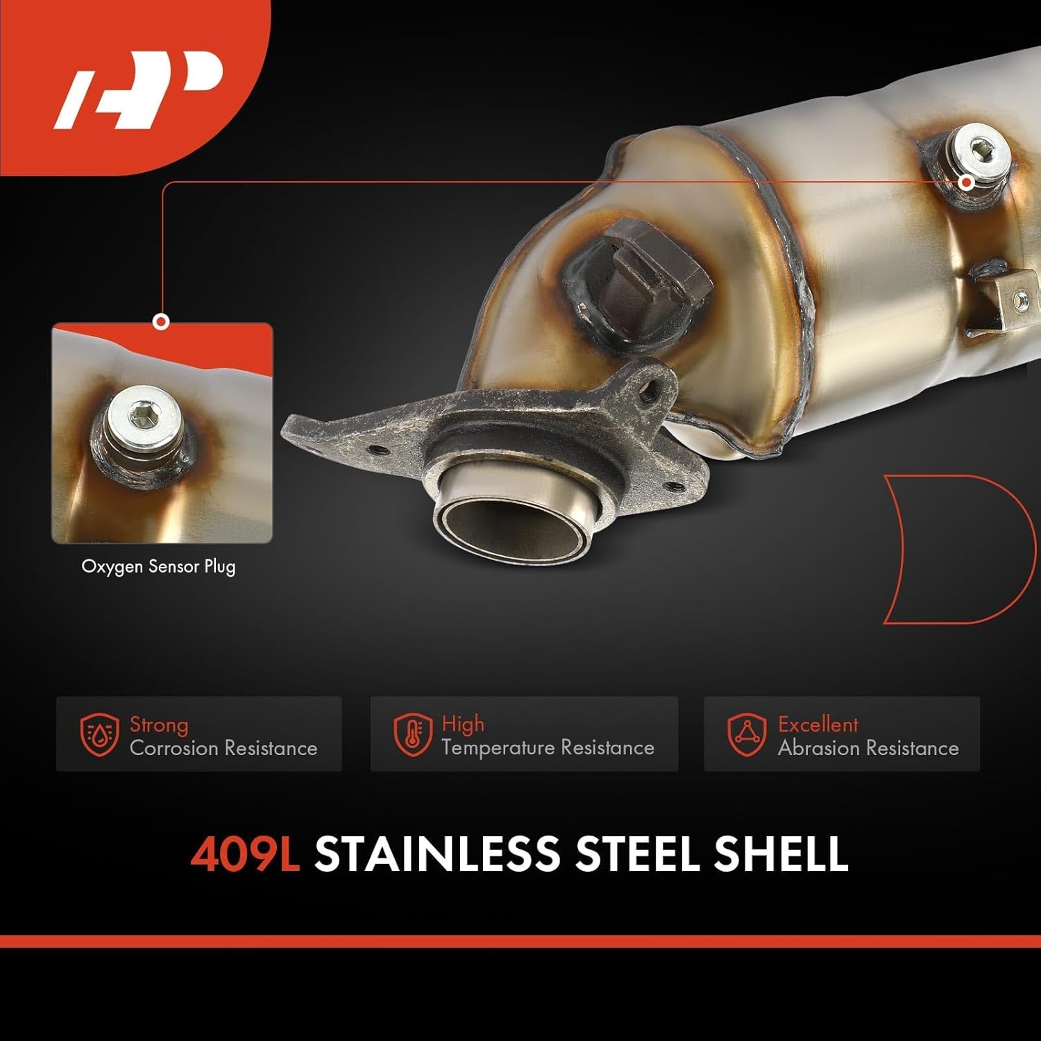 A-Premium Front Catalytic Converter Kit Direct-Fit Compatible with Honda Civic 2006 2007 2008 2009 2010 2011, L4 1.8L, EPA Compliant