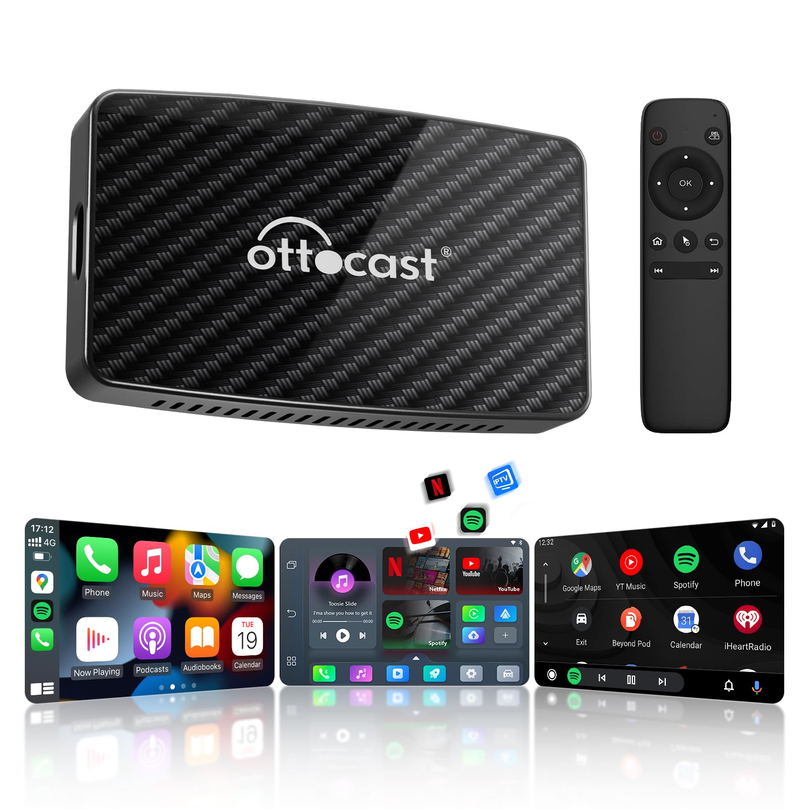 OTTOCAST Play2Video Pro Bezprzewodowy Adapter CarPlay z