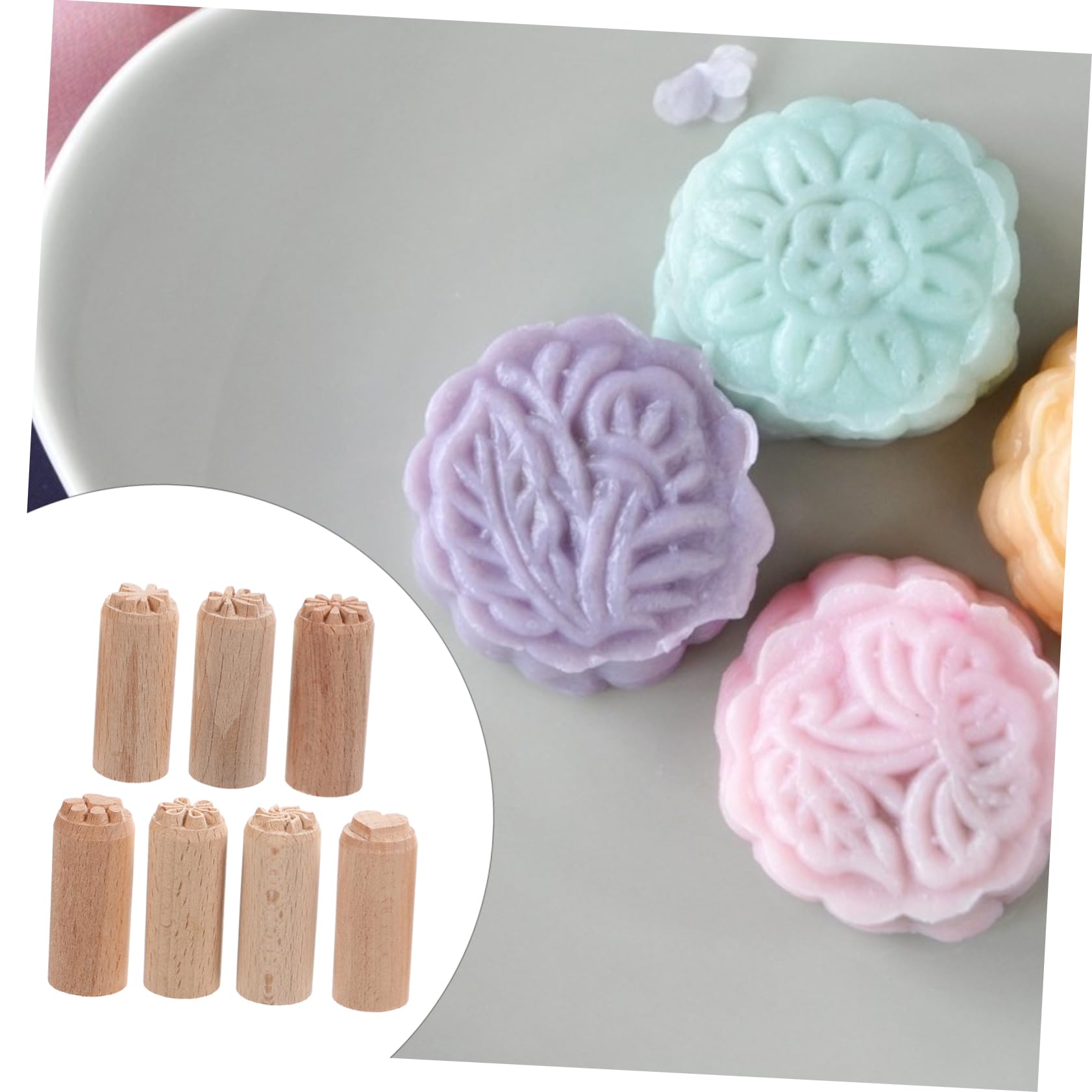 NUOBESTY 3pezzi Stampe Legno Naturale Per Ceramica Di Timbri Decorativi Per Fai Te Motivi Unici e Facile Utilizzo Accessori Per Artigianato Strumento Resistente e Pratico Per Decorazioni