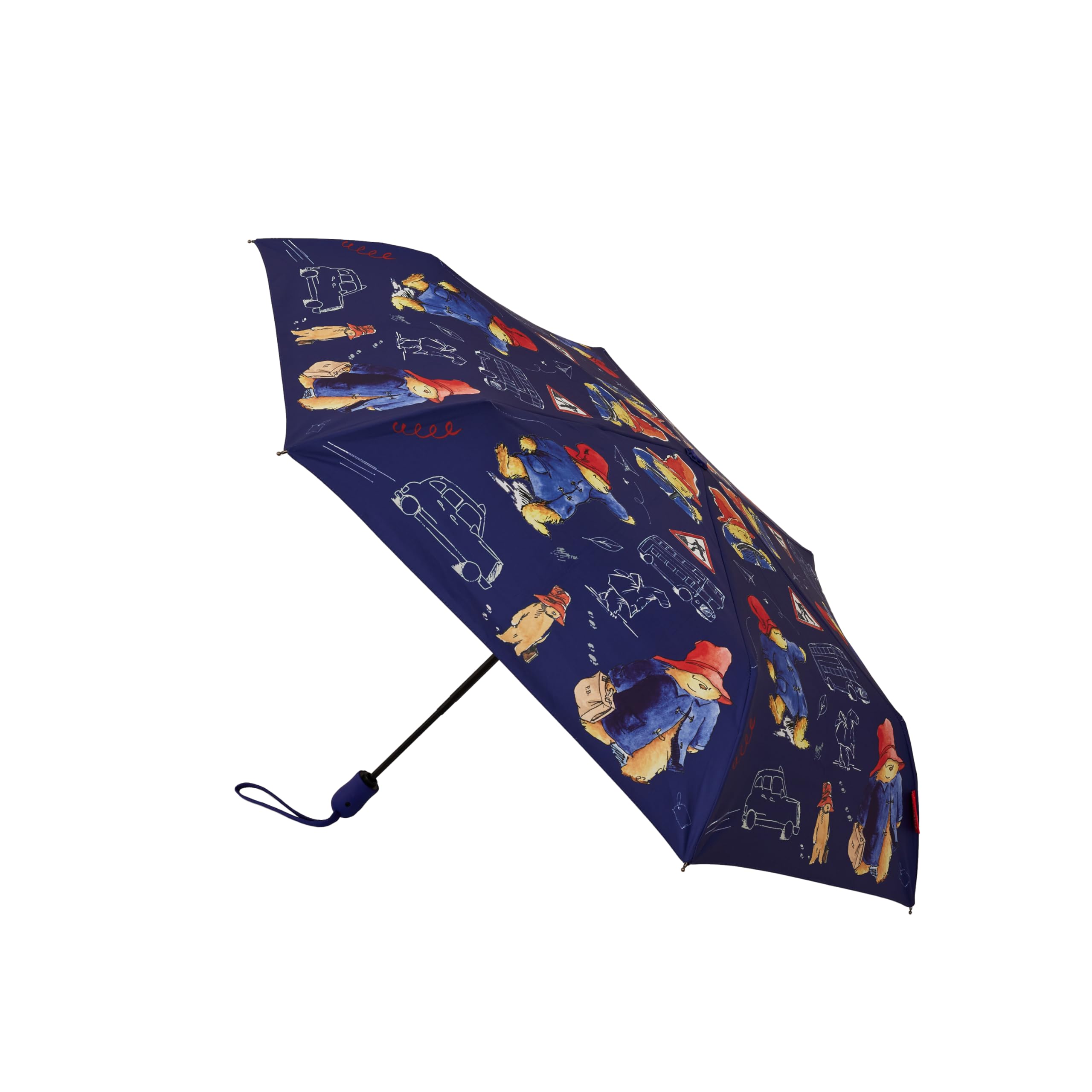Signare Tapestry Automatic Folding Umbrella (UM-AUTO-) (UM-AUTO-PADDBL)