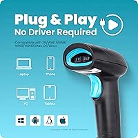 Vista 5 de HT410 Código de barras y QR 2D y 1D Indicador de mano con cable con escaneo de inducción y ajustes de sufijo Escáner de código de barras de cámara 2D