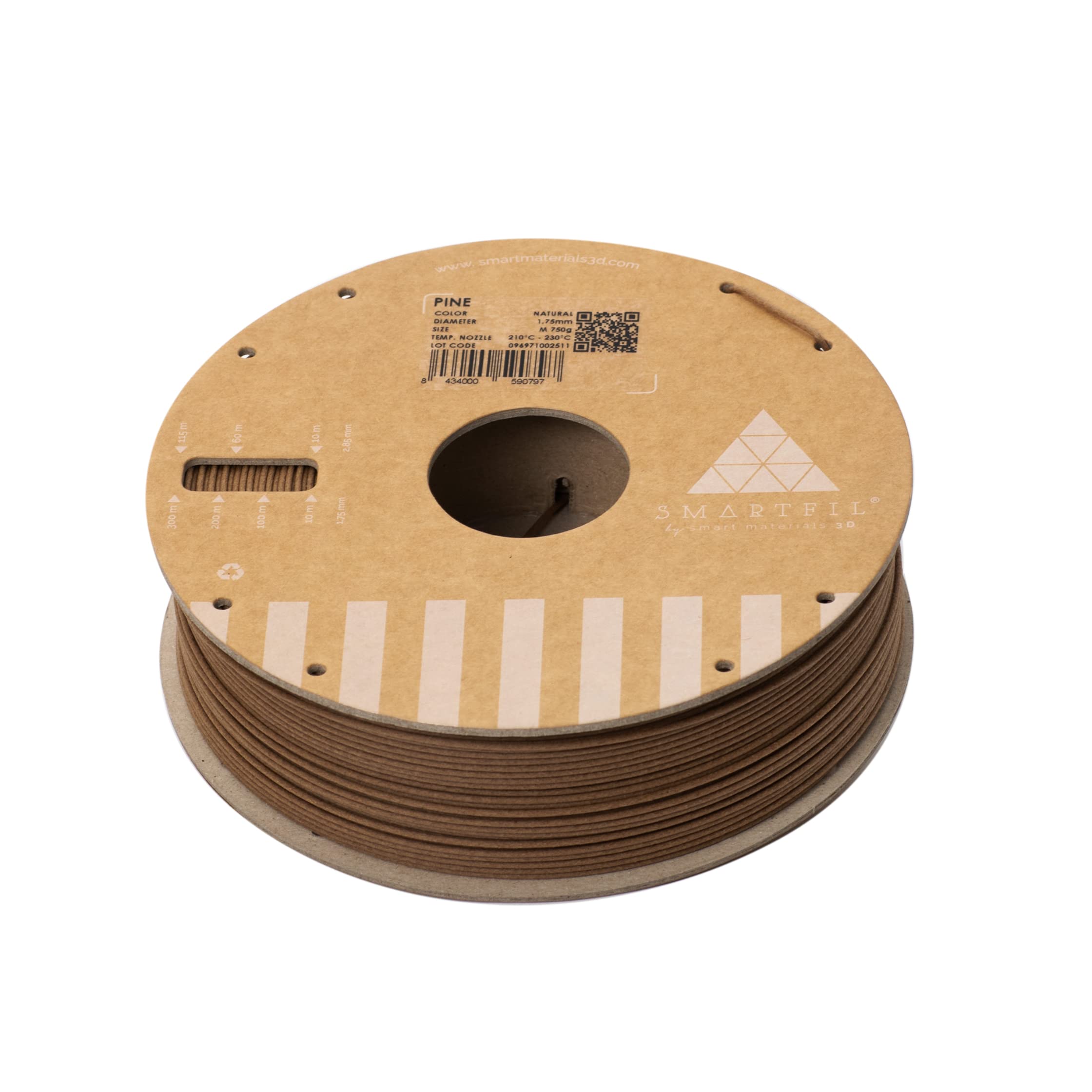 SMARTFIL OLIVE| Filo per stampa 3D | Biodegradabile e compostabile | Derivato dal nocciolo d'oliva | Diametro:2.85 mm mm | Peso: 750g | Colore: Natural