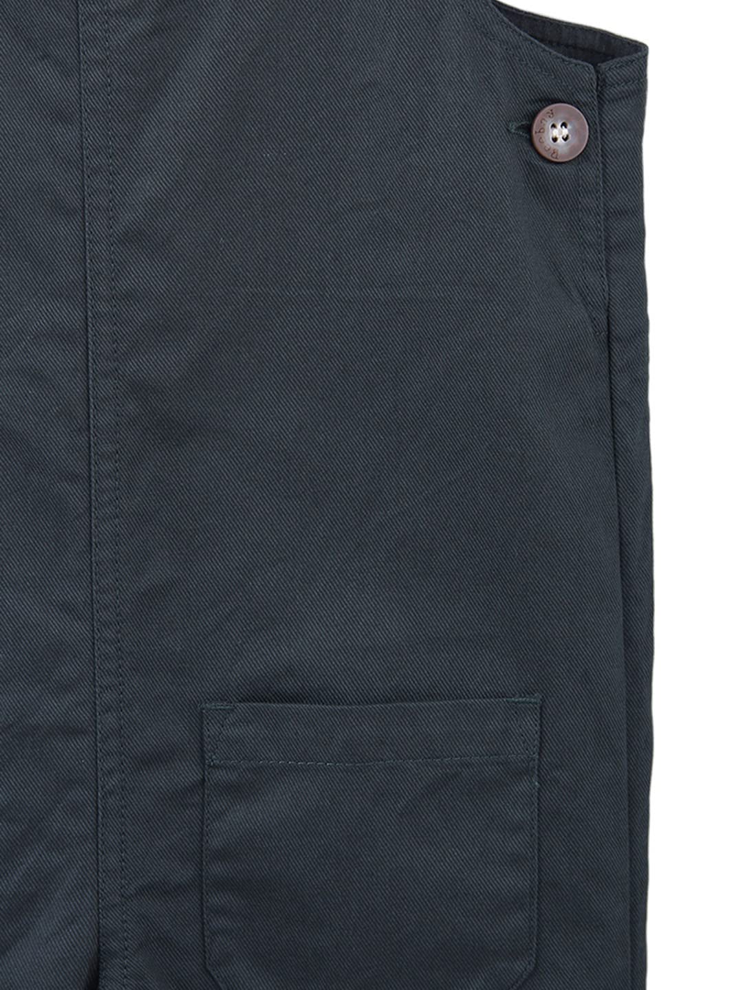 Beebay Pocket Detail Cotton Twill Full Length Dungaree 1