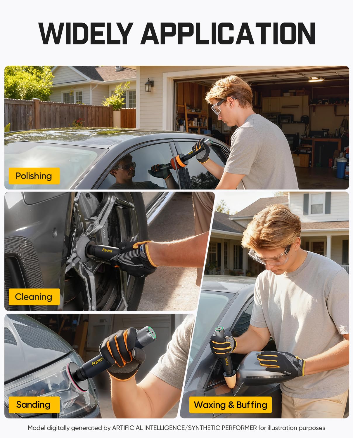 Fanttik P10 Pro Mini Polisher - Cordless Car Buffer -8