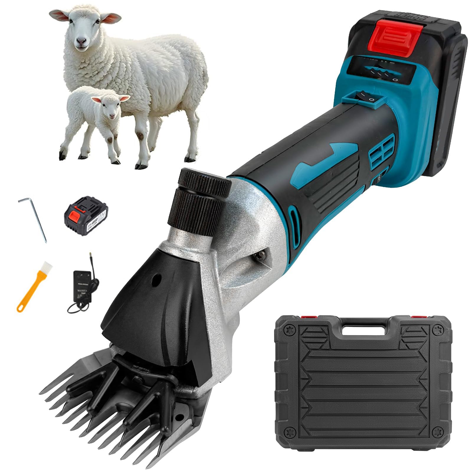 Tondeuse mouton sans fil électrique 6 vitesses 2800 tr/min - 2